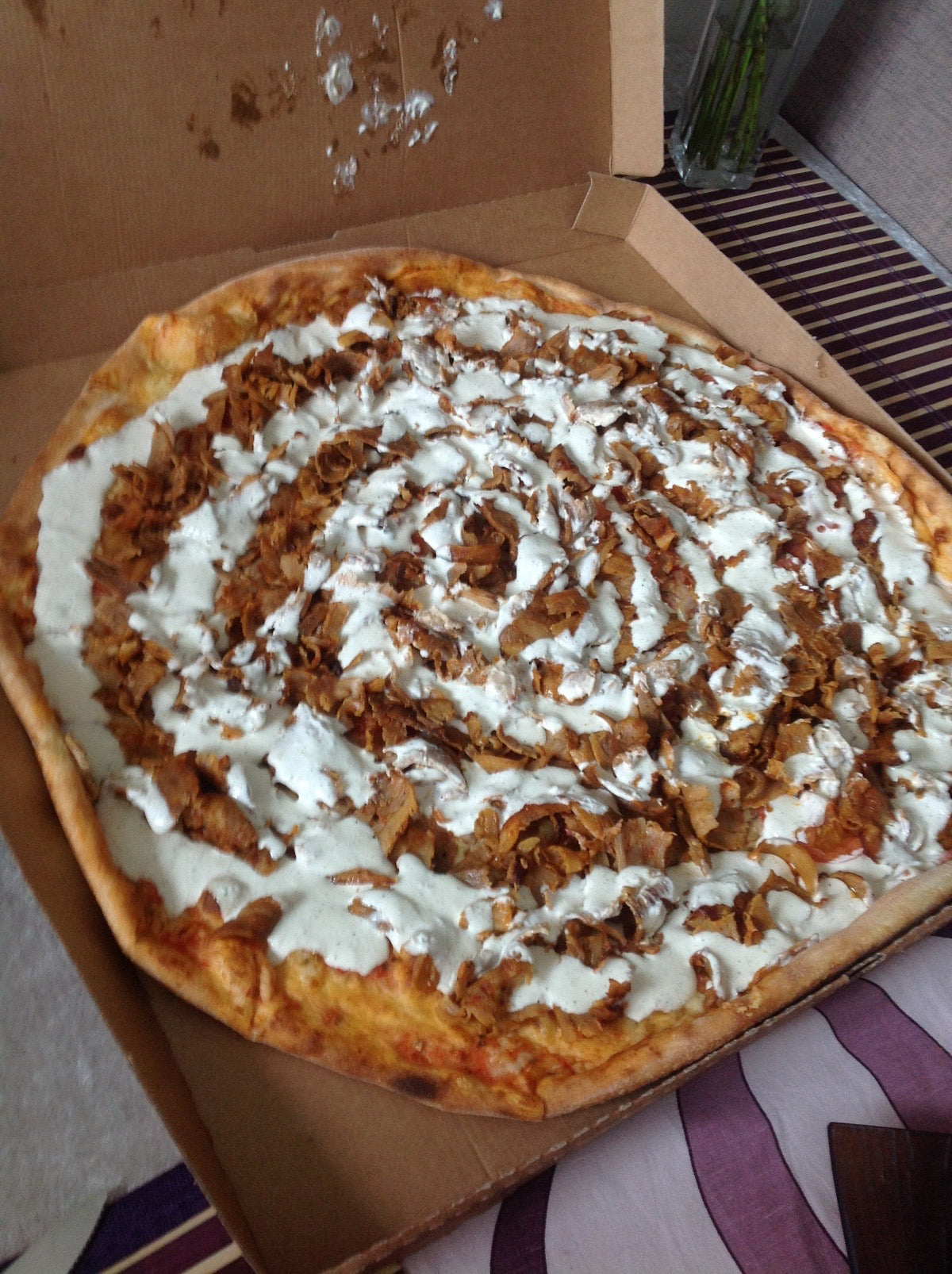 Kebab Pizza.